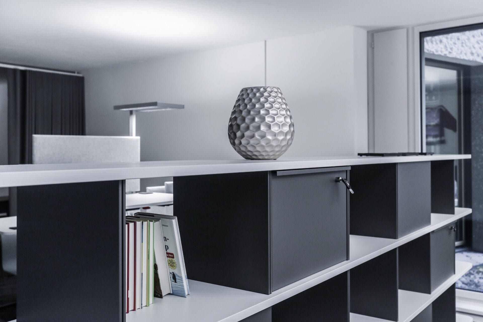 regale in modernem büro