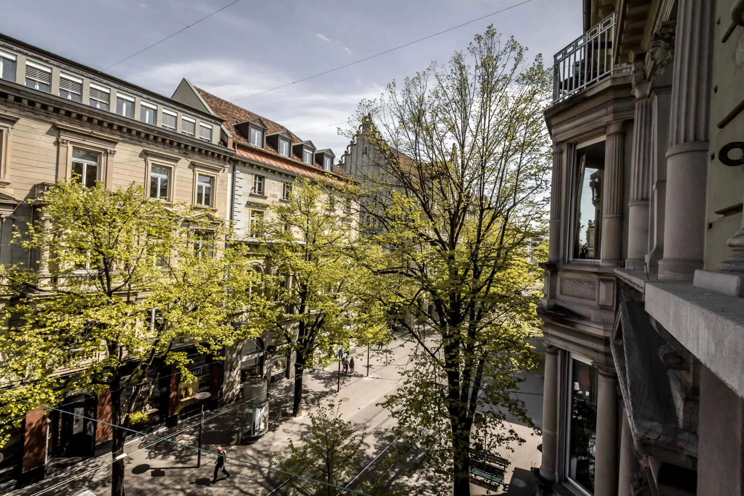 Zurich City building from the outside